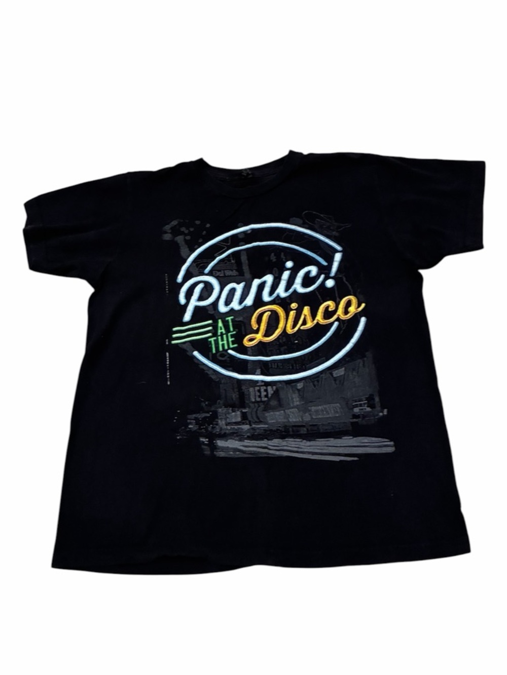 Panic! At The Disco Short Sleeve Black Tultex T-Shirt Men's Medium Band Concert